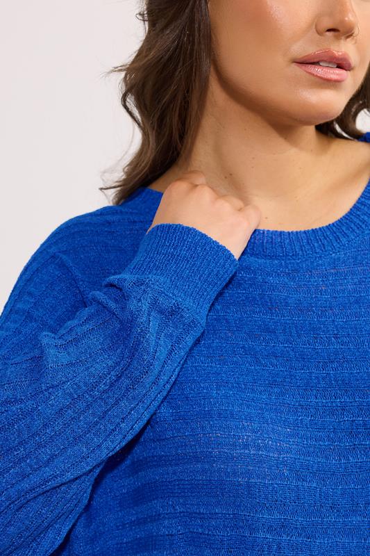 Evans EVANS Curve Cobalt Blue Batwing Sleeve Jumper