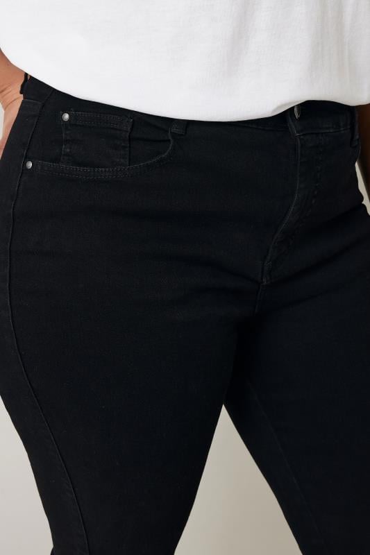 Evans EVANS Curve Black Denim Bootcut Jeans