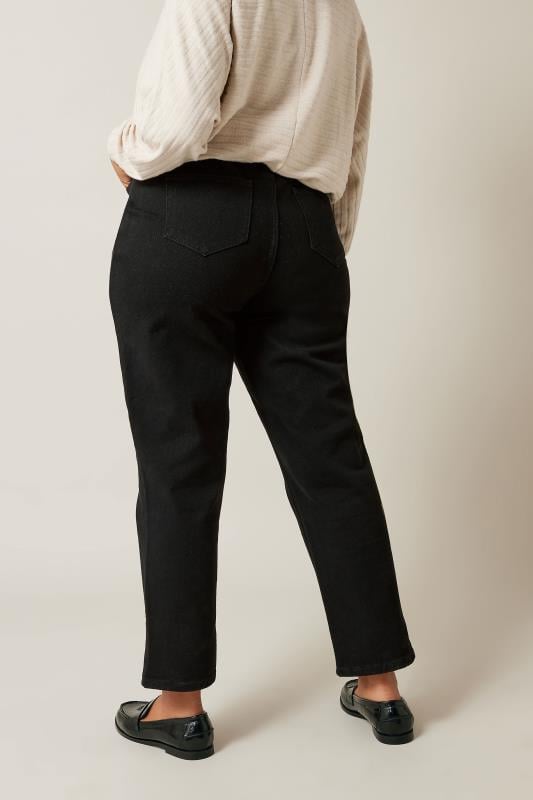 Evans EVANS Curve Black Denim Mom Jeans
