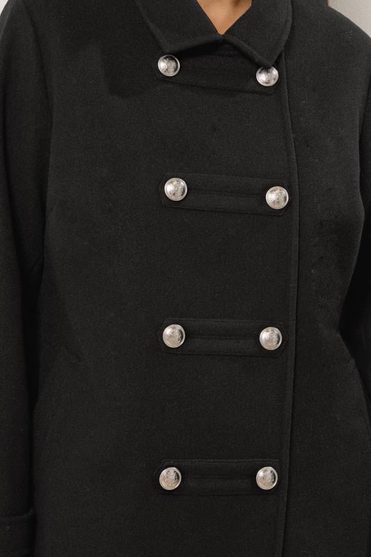 Evans EVANS Curve Black Military Coat