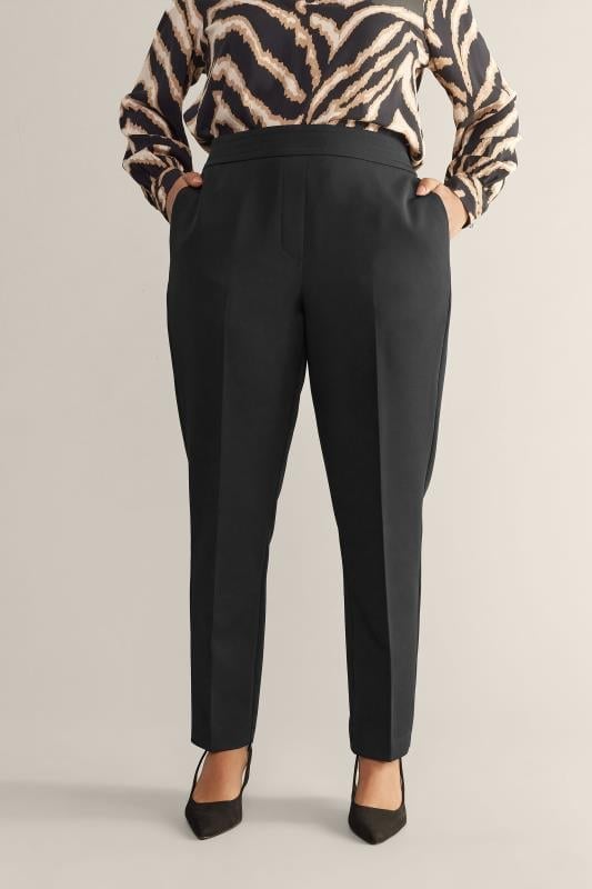 evans EVANS Curve Black Tapered Trouser
