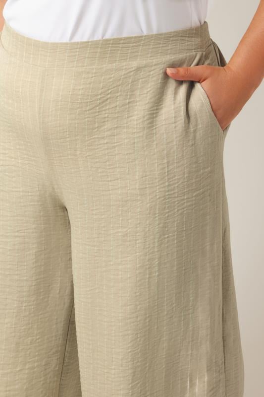 Evans EVANS Curve Natural Brown Wide Leg Culottes