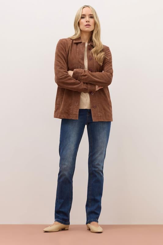 Evans LTS PREMIUM Tall Brown Suede Jacket