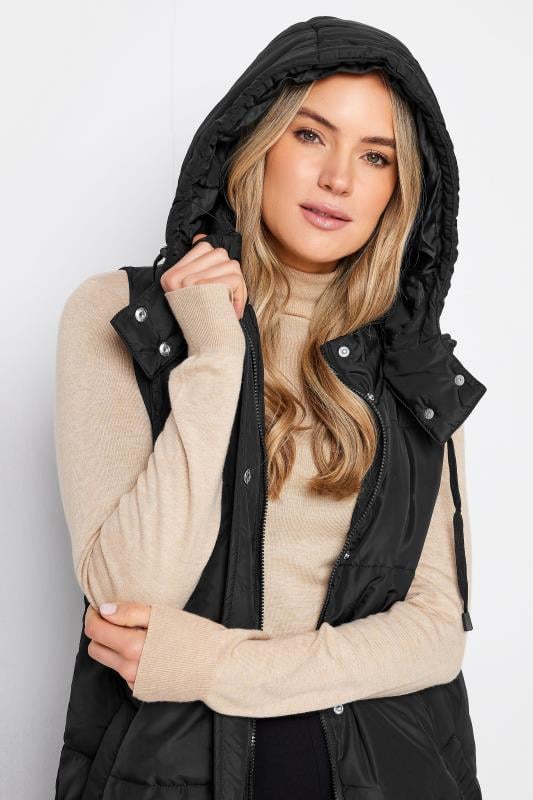 Evans LTS Tall Black Midaxi Puffer Gilet