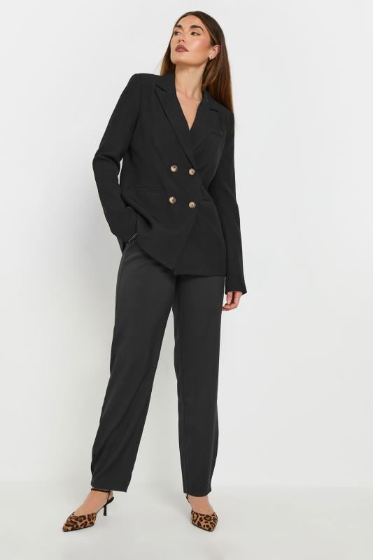 Evans LTS Tall Black Pleated Barrel Leg Trousers