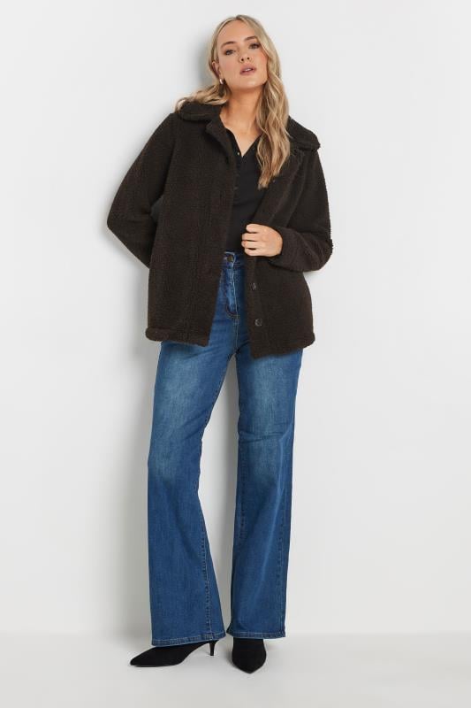 Evans LTS Tall Chocolate Brown Teddy Fleece Jacket