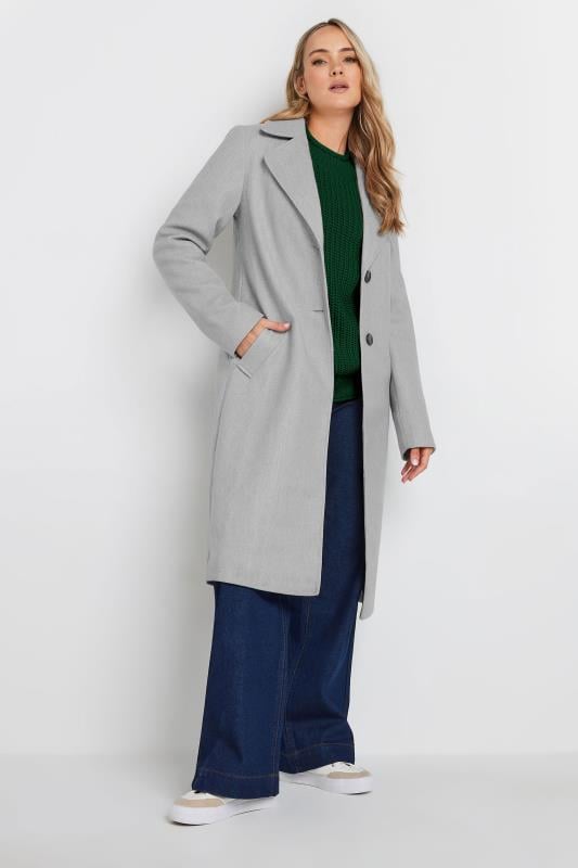 Evans LTS Tall Grey Single Breasted Formal Coat