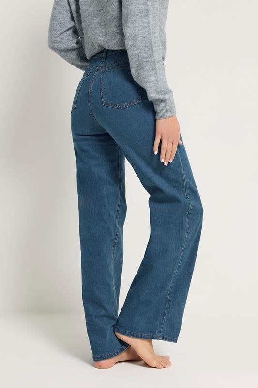 Evans LTS Tall Indigo Blue Stretch Wide Leg Jeans