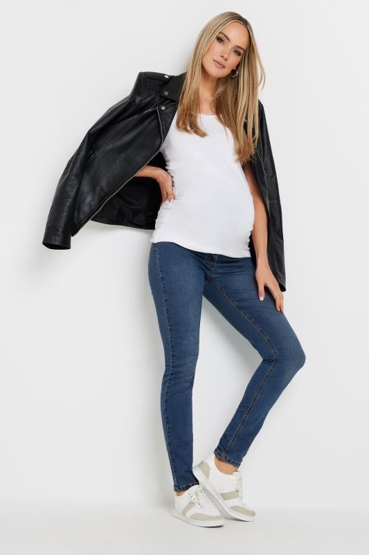 evans LTS Tall Maternity Blue Skinny AVA Jeans