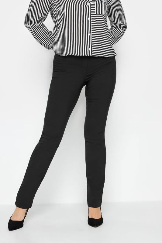 evans M&Co Black Straight Leg Bengaline Trousers