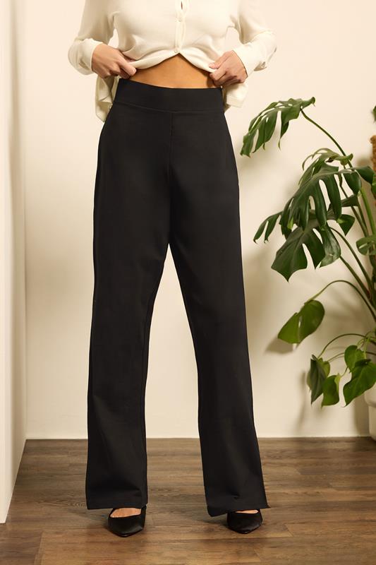 evans M&Co Black Wide Leg Yoga Pants