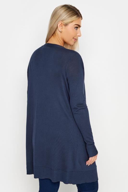 Evans M&Co Navy Blue Longline Cardigan