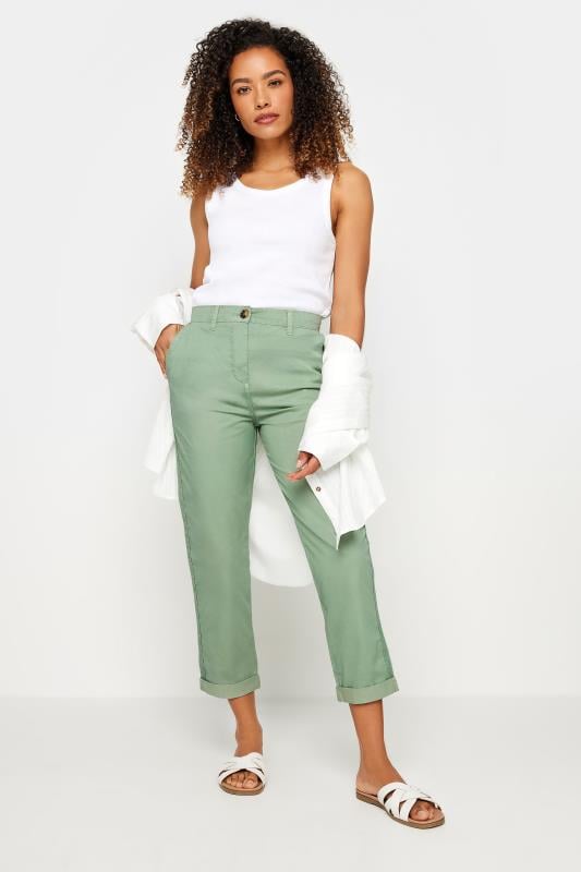 Evans M&Co Sage Green Chino Trousers