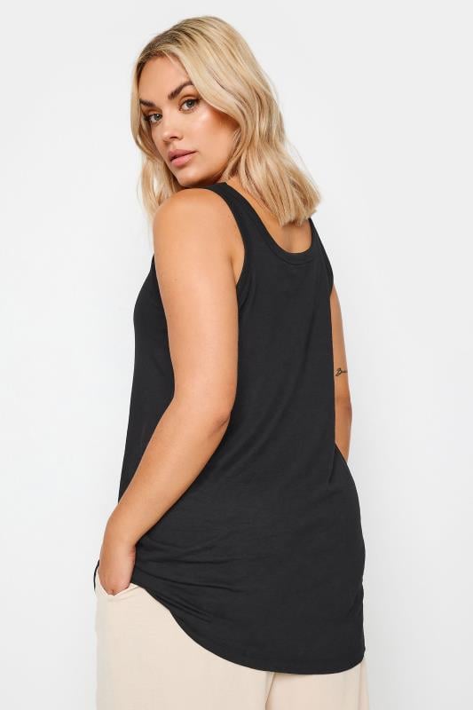 Evans YOURS 2 PACK Curve Black Core Vest Tops