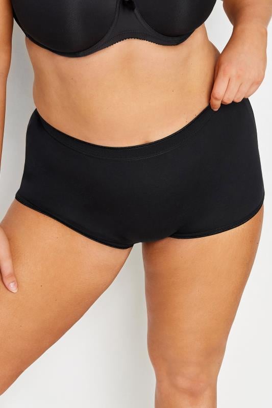 Evans YOURS 5 PACK Curve Black High Waisted Shorts