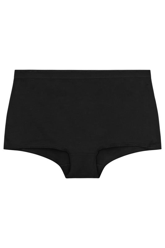 Evans YOURS 5 PACK Curve Black High Waisted Shorts