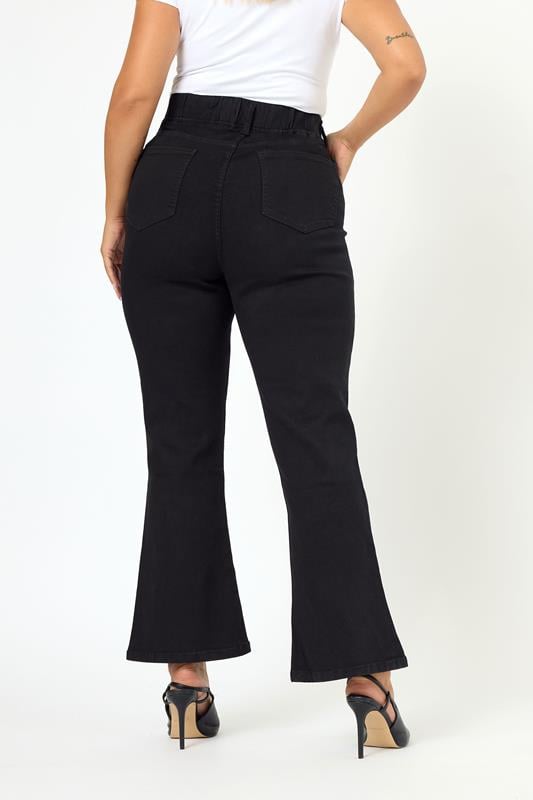 Evans YOURS Curve Black Bootcut Jeggings