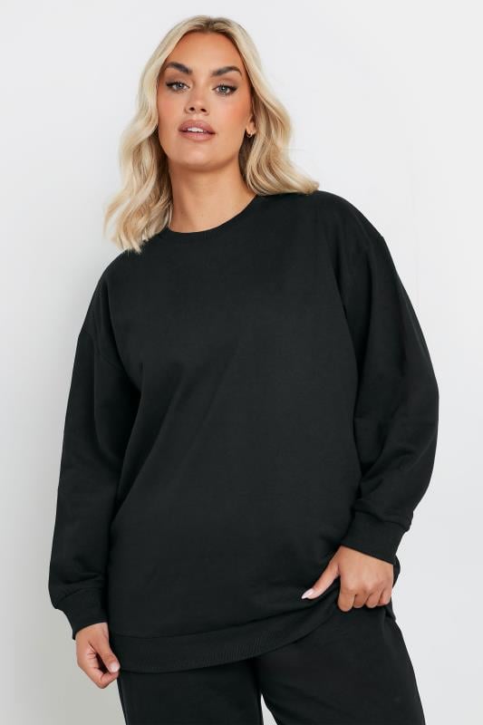 Evans YOURS Curve Black Jogger Set