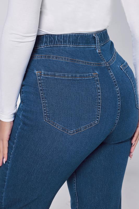 Evans YOURS Curve Mid Blue Straight Leg RUBY Jeans
