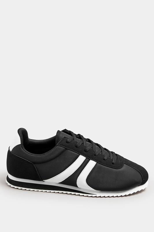 Evans LTS Black Runner Contrast Stripe Trainers In Standard Fit