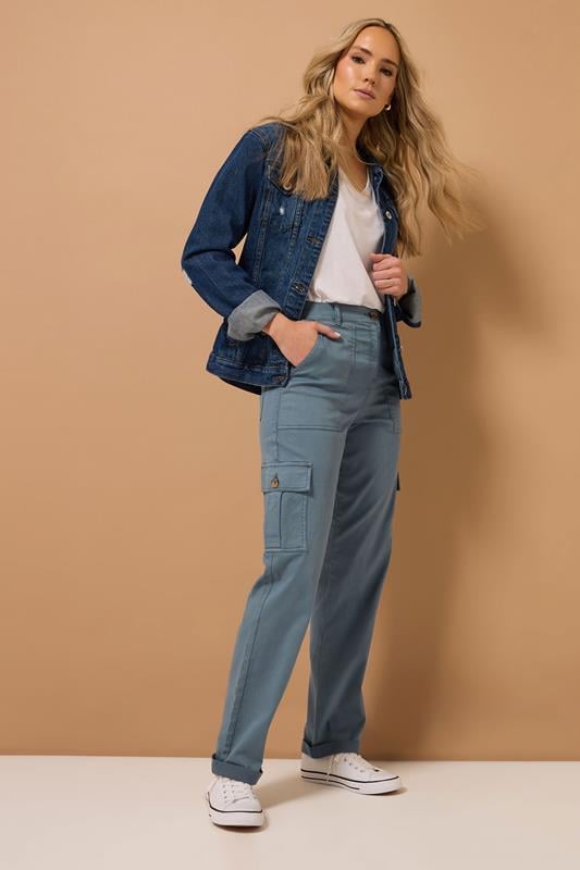 Evans LTS MADE FOR GOOD Tall Blue Cargo Chino Jeans