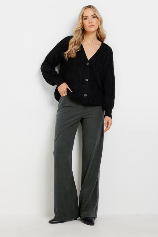 evans LTS PREMIUM Tall Charcoal Grey Cord Wide Leg Jeans