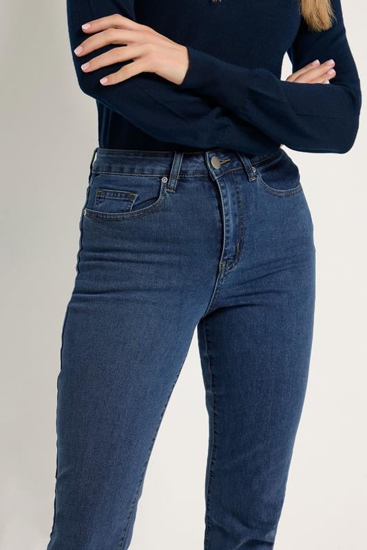 Evans LTS Tall Dark Blue Stretch Straight Leg Jeans