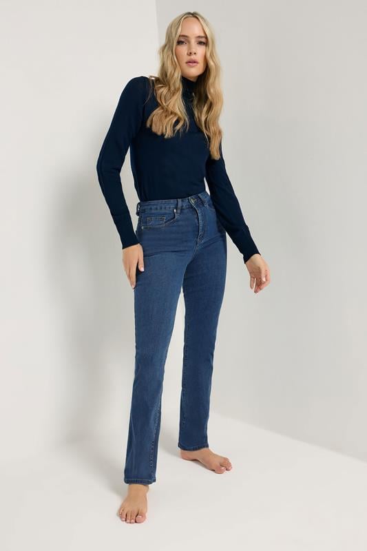 evans LTS Tall Dark Blue Stretch Straight Leg Jeans