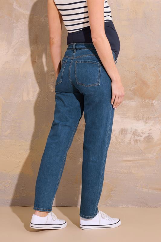 Evans LTS Tall Maternity Indigo Blue Washed UNA Stretch Mom Jeans