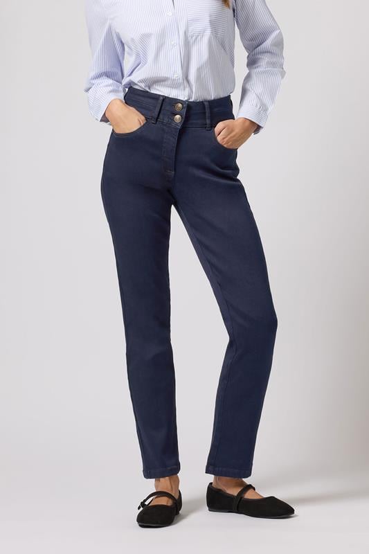 evans M&Co Indigo Blue Lift & Shape Straight Leg Jeans