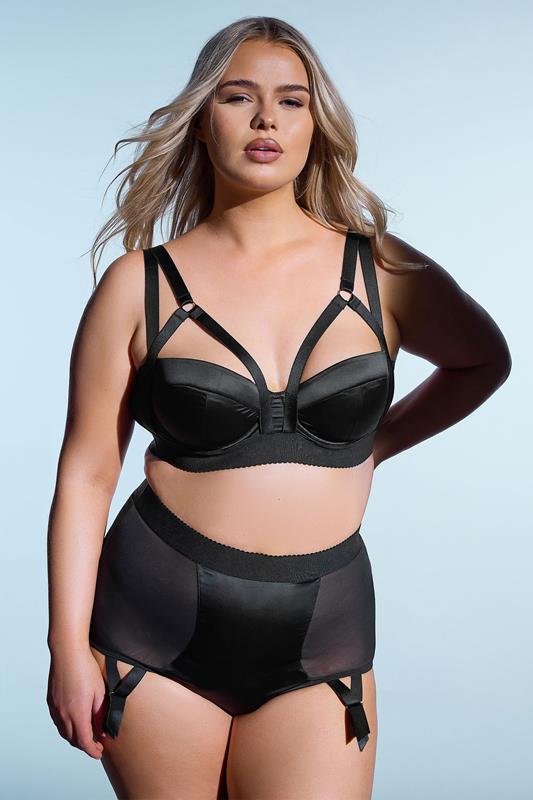 Evans PLAYFUL PROMISES Black Candace Balcony Underwired Bra