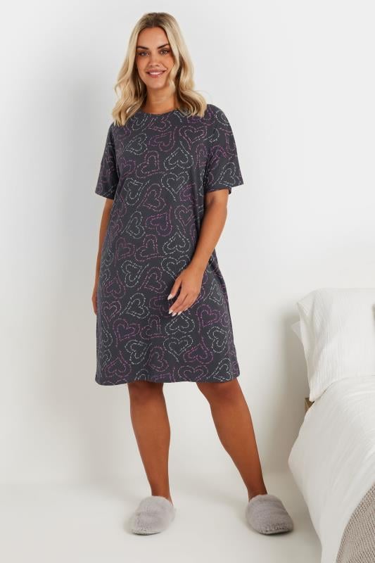 Evans YOURS Curve 2 PACK Pink 'The Dream Starts Here' Nightdresses