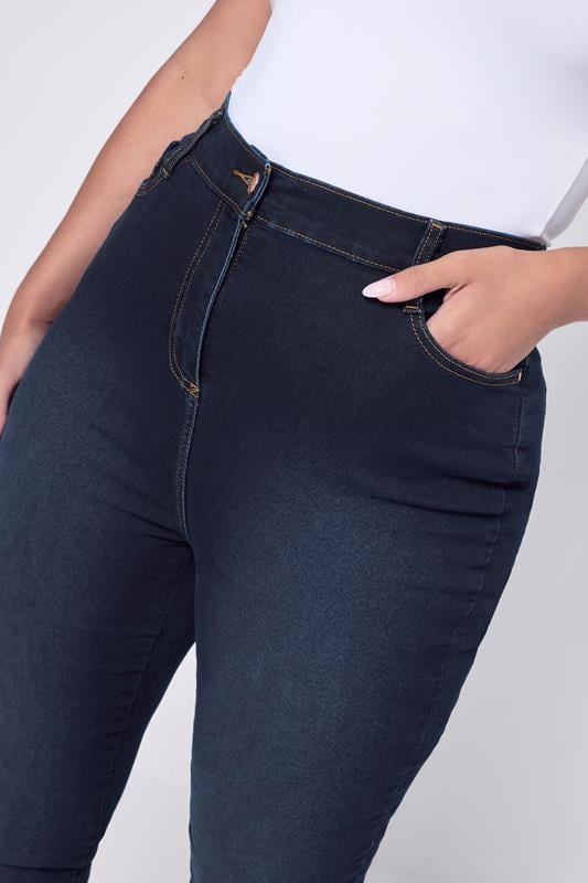 Evans YOURS Curve Dark Indigo Blue Skinny Stretch AVA Jeans
