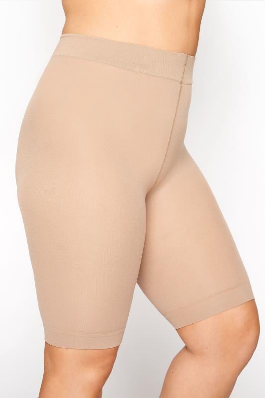 Evans YOURS Curve Nude Anti Chafing High Waisted Shorts