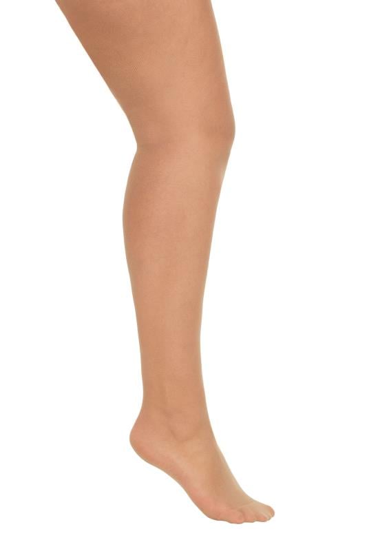 Evans YOURS FOR GOOD 3 PACK Natural 15 Denier Ladder Resist Tights