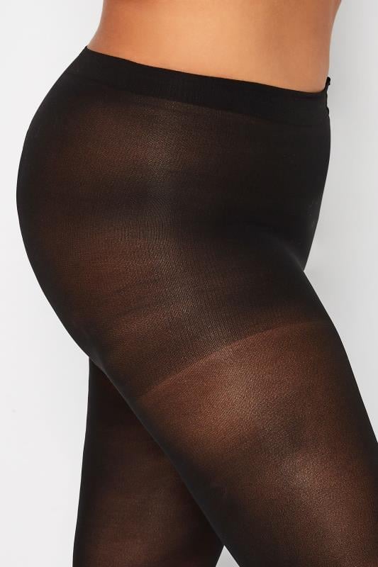 Evans YOURS FOR GOOD Black Recycled 50 Denier Tights