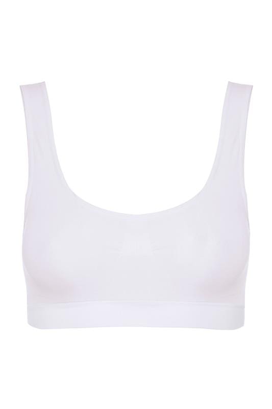 Evans YOURS White Seamless Non-Padded Non-Wired Bralette
